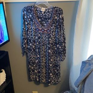 Long sleeve Knox rose floral print dress